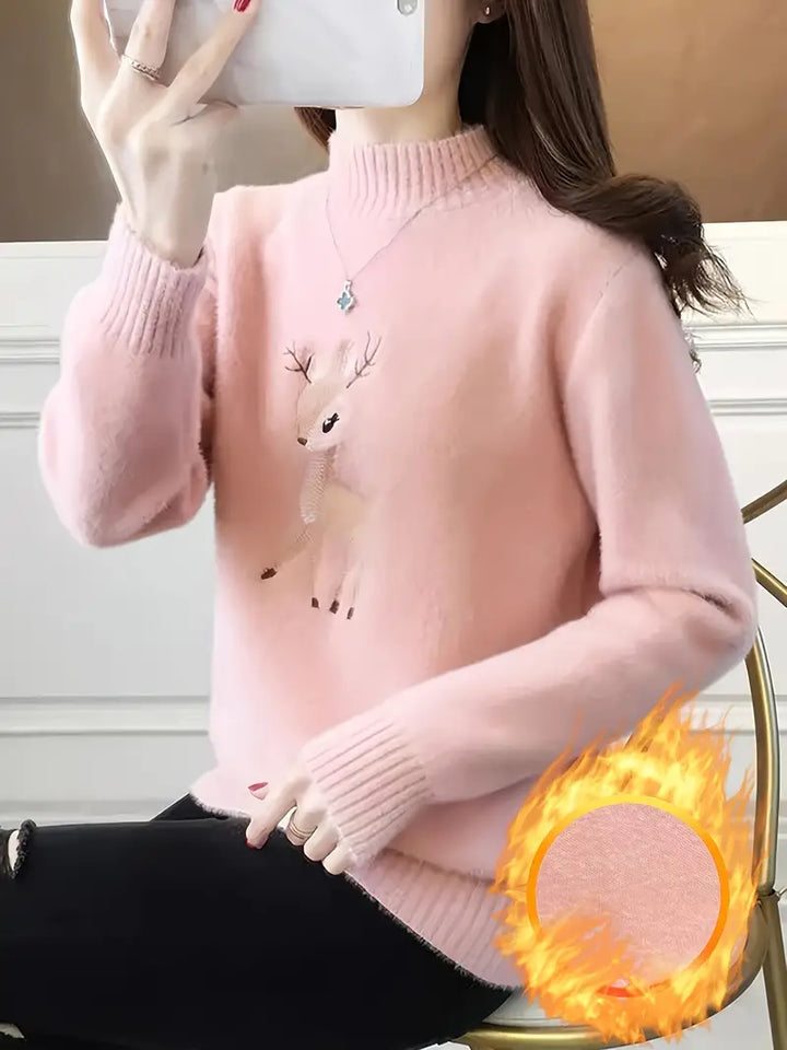 Stilla | Rullekravesweater I Bomuld