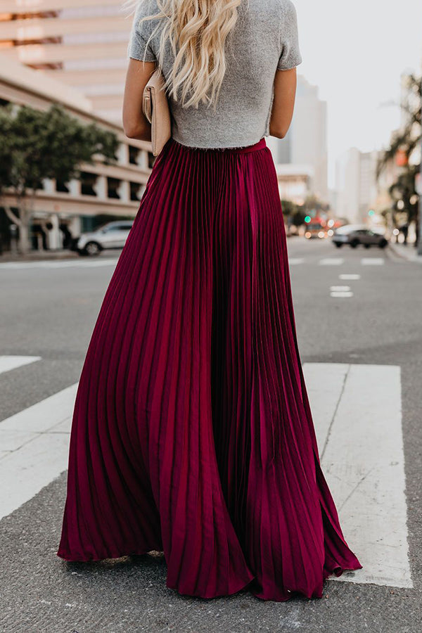 Stilla | for Eternity Plisseret Maxi Nederdel