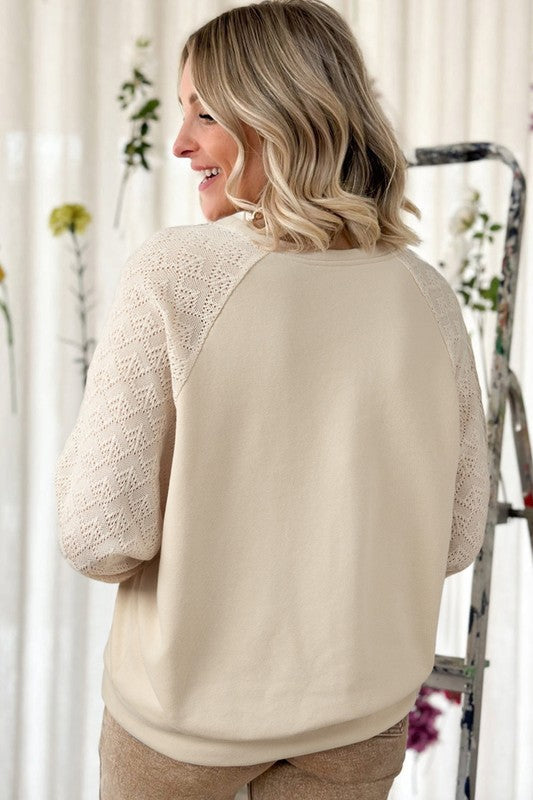 Stilla | Top Pull Damer Raglanærmer Patchwork