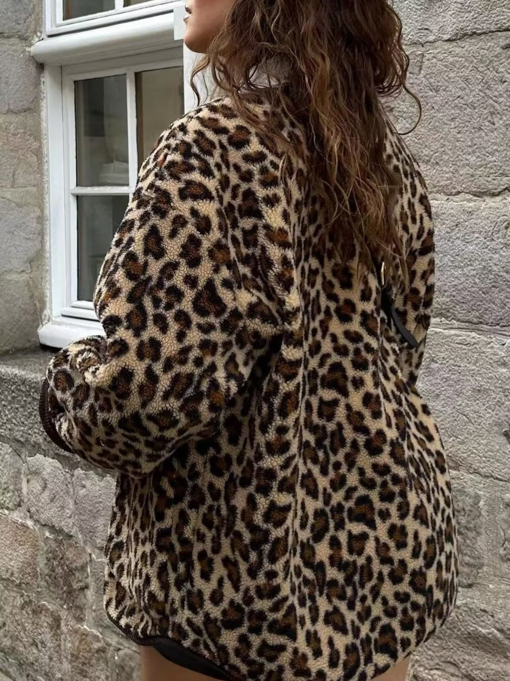 Stilla | Leopardmønster Løst Jakke