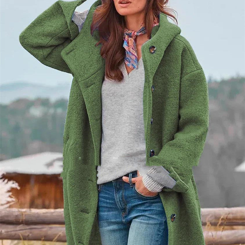 Stilla | Trench Femme Midi i tykket tweed
