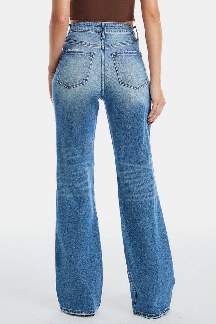 Stilla | Fuld størrelse ultra høj talje gradient bootcut jeans