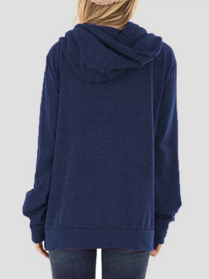 Stilla | Sweatshirt med lange ærmer med snor og grafisk bogstav
