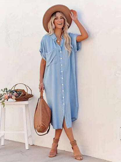 Stilla | Bluse med knapper og lommer