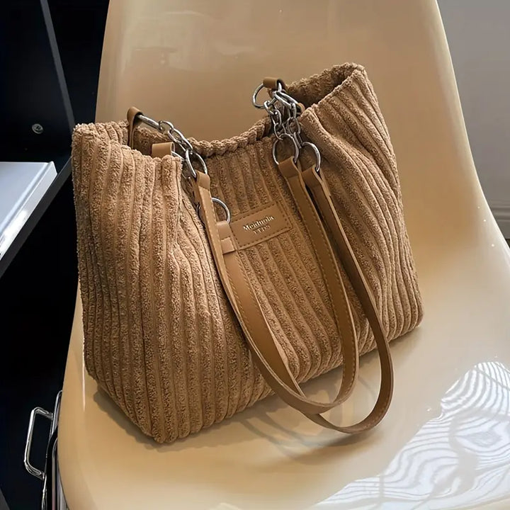 Stilla | Elegant Corduroy Skuldertaske