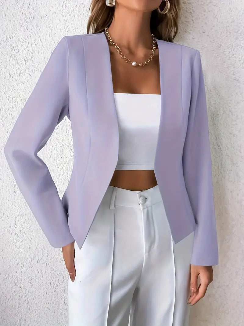 Stilla | Professionel og Smart Blazer Med Åben Forside og Lange Ærmer