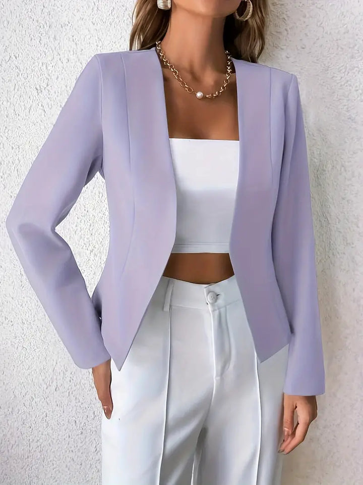 Stilla | Smart Professionel Blazer Med Åben Foran og Lange Ærmer