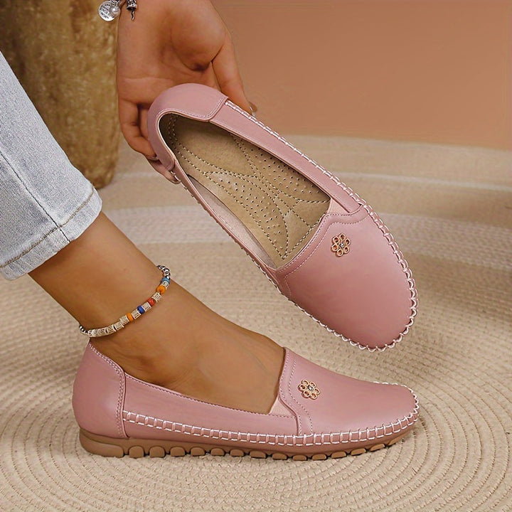 Stilla | Lette Dame Flade Loafers, Skridsikre Slip on Sko