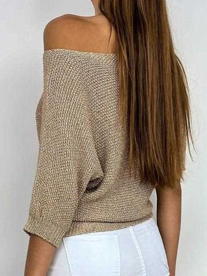 Stilla | Elegant damebluse med bred rund halsudskæring