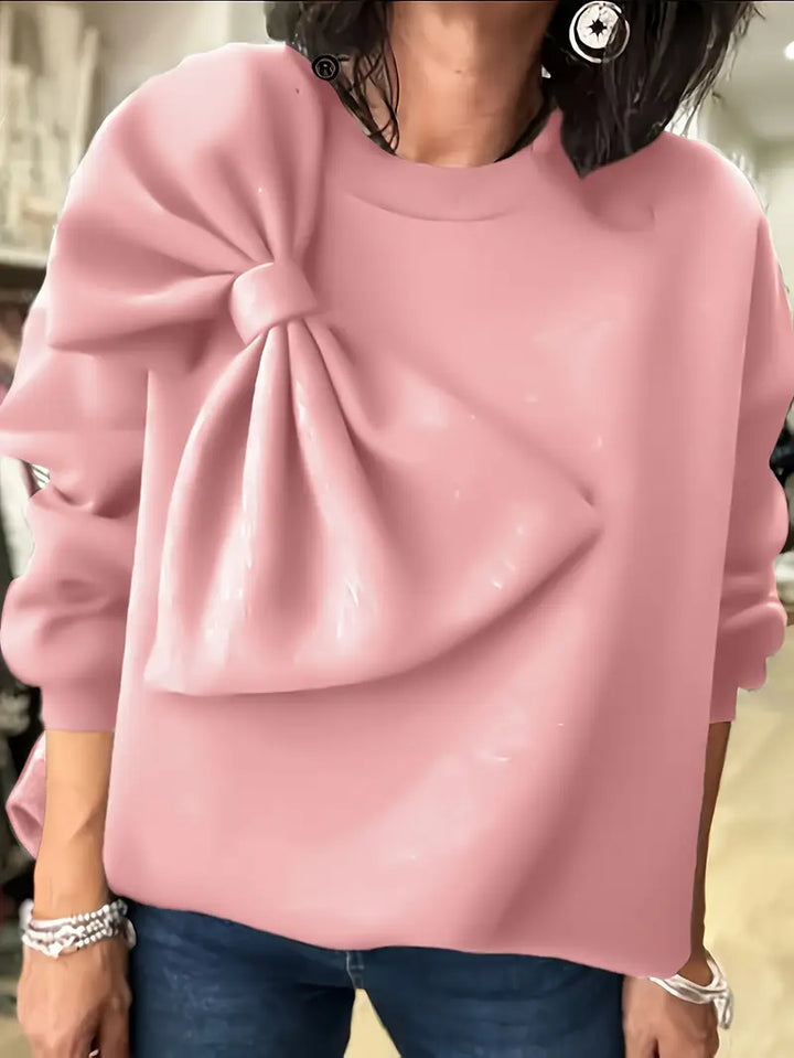 Stilla | Overdimensionerede bomulds sweater med knude