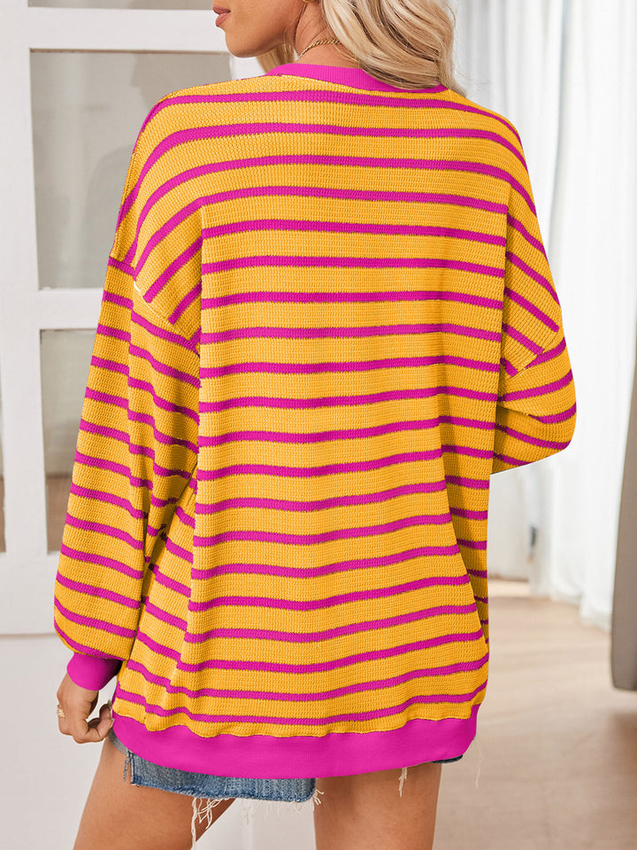 Stilla | Sweatshirt med lange ærmer i kontrasterende Lovelet stribe
