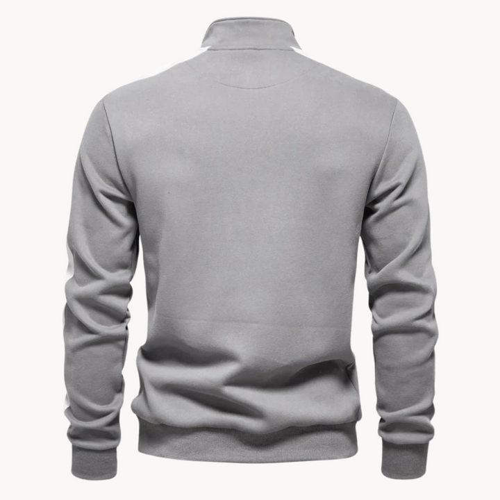 Stilla | Premium Sweater med Kvart Lynlås