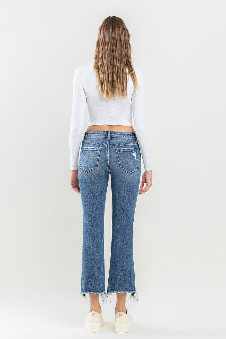Stilla | Mid Rise Frayed Hem Jeans