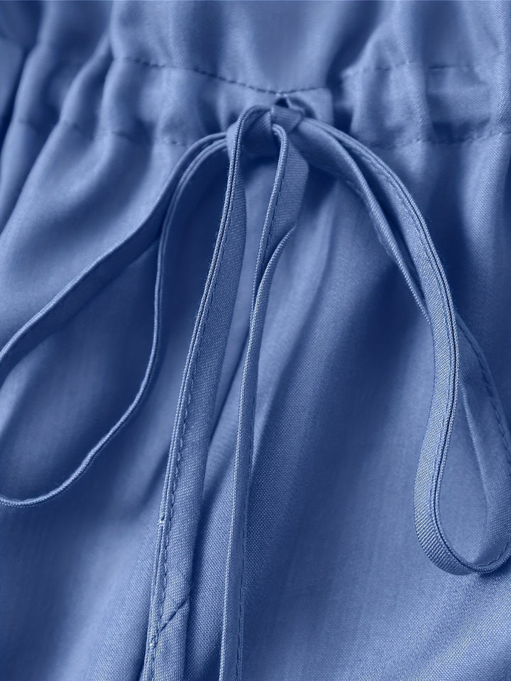 Stilla | Denim Jumpsuit Med Lynlås Foran Og Linning