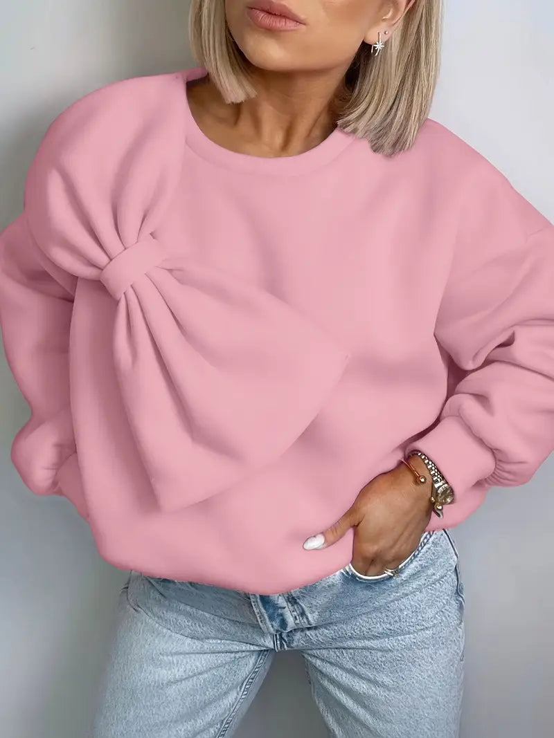 Stilla | Overdimensionerede bomulds sweater med knude