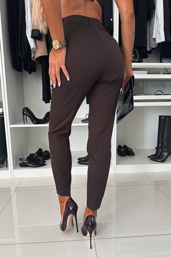 Stilla | Følelse Af Selvsikkerhed Tapered High Waist Bukser Med Lommer
