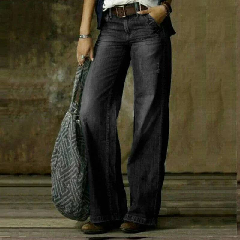 Stilla | Vintage Bred Bukser Elegante Jeans