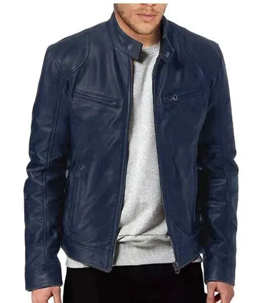 Stilla | Elegant Slim Fit Herre Læderjakke