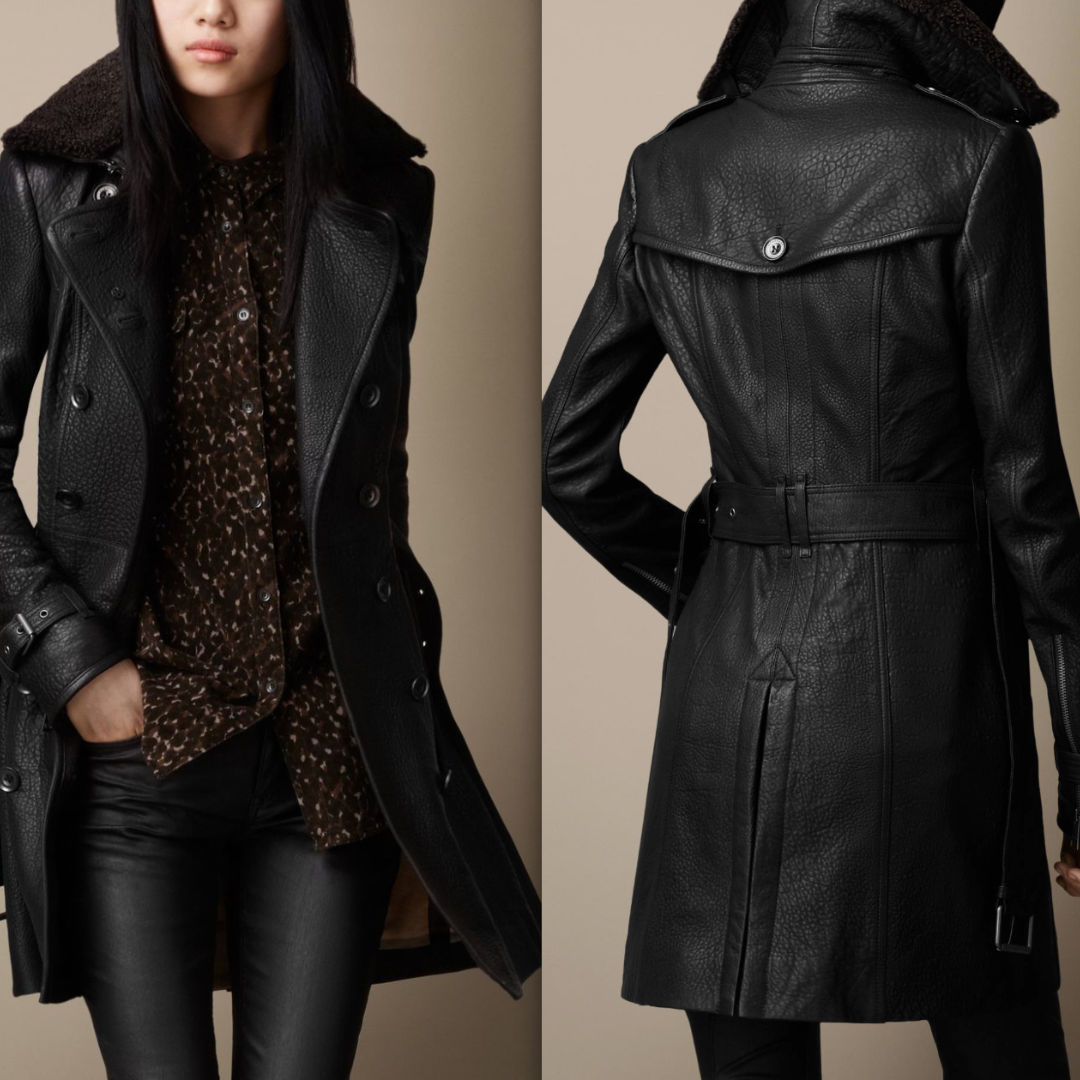 Stilla | Sort læderjakke med elegant look