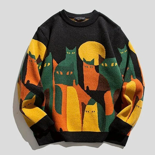 Stilla | Unisex Sweater Med Katte