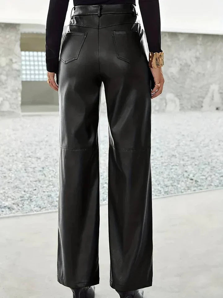 Stilla | Læder Straightleg