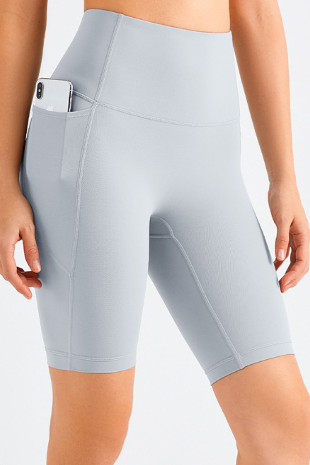 Stilla | Like Skin Elastisk Livrem Lomme Biker Shorts