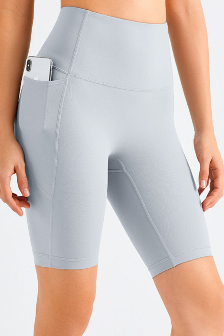Stilla | Like Skin Elastisk Livrem Lomme Biker Shorts