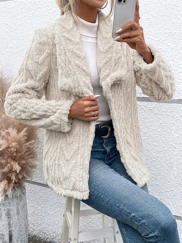 Stilla | Dame-cardigan med plysfor