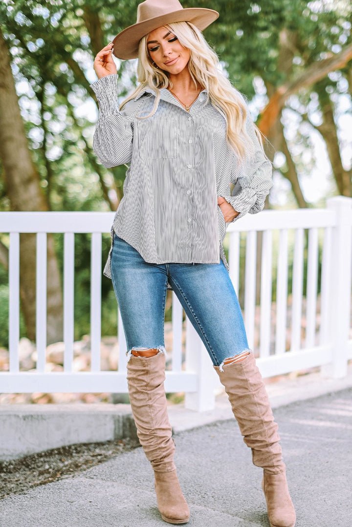 Stilla | Elegant Størrelse Shirt Med Lommer