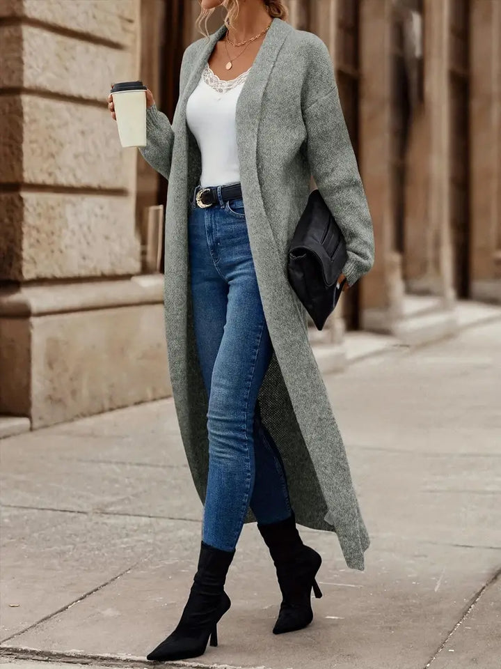 Stilla | Lang Strikcardigan
