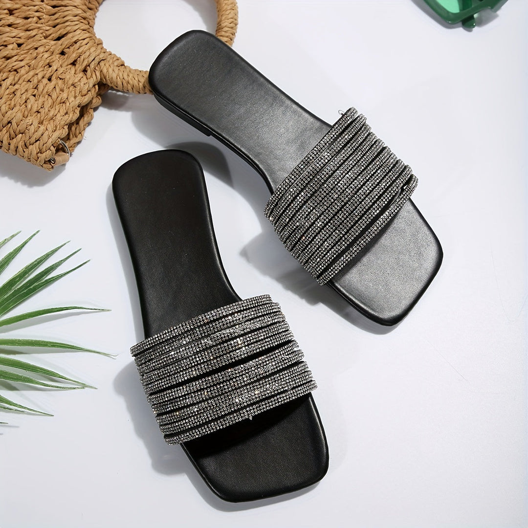 Stilla | Sommer Sandaler Til Damer Med Nitter, Elegante Strand Sko