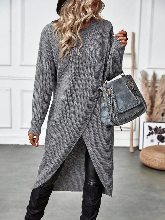 Stilla | Einfarbiger, Bequemer Pullover Mit Rundhalsausschnitt