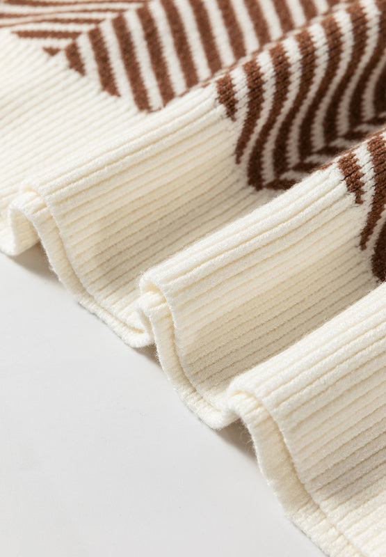 Stilla | Stribet Pullover Med Lange Ærmer og Rund Halsaussnit