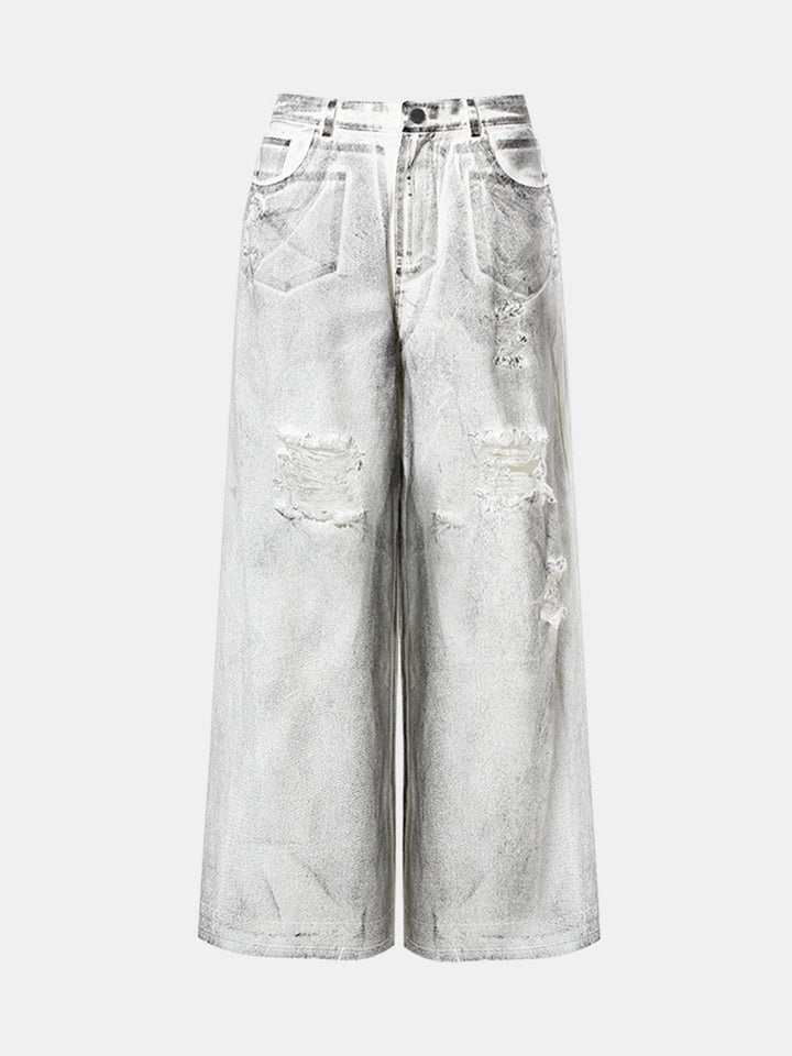 Stilla | Distressed Bredde Ben Jeans