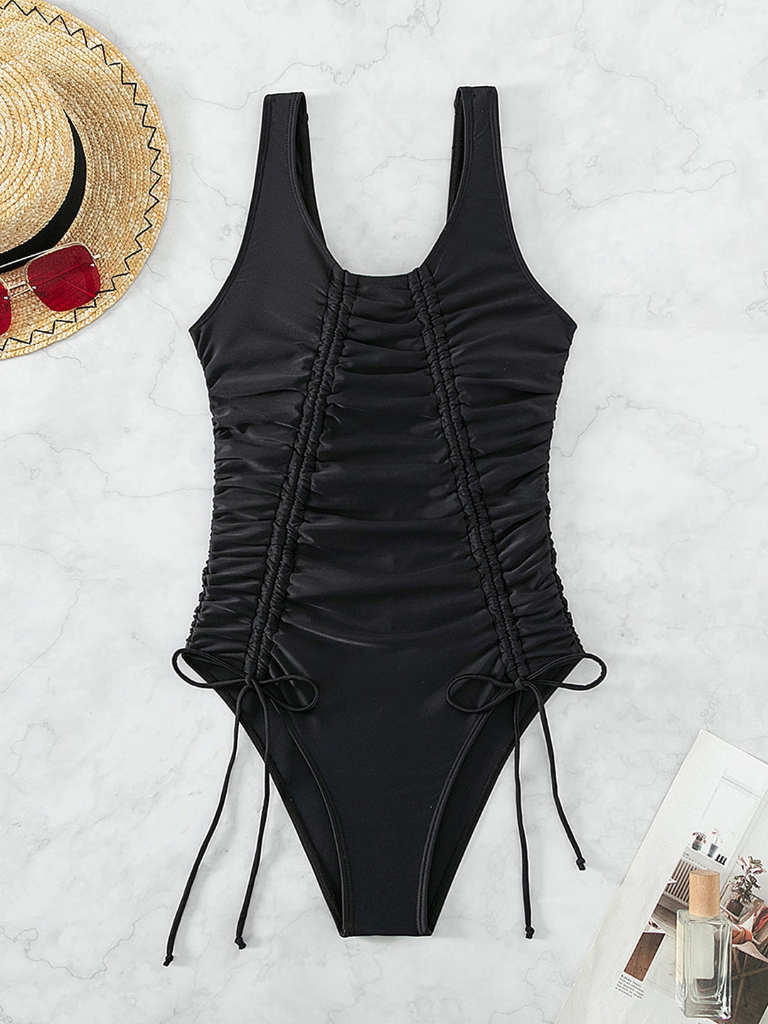 Stilla | Scoop Hals Bred Strop One-piece Badetøj