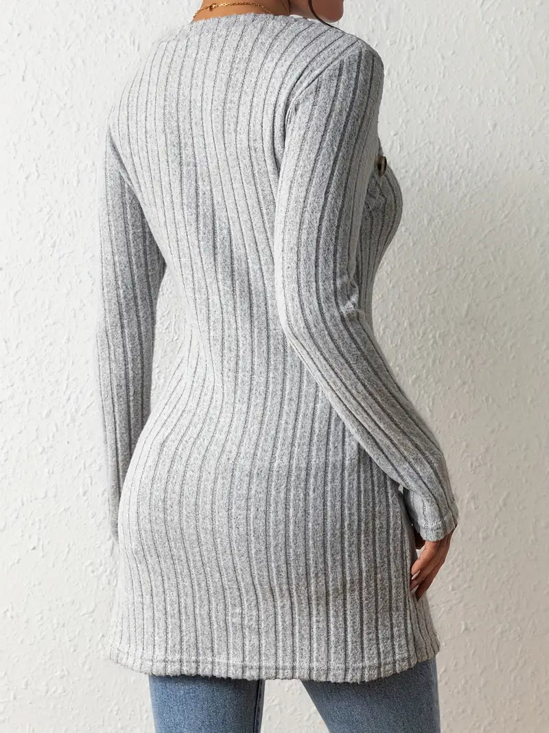 Stilla | Stilfuld Ribbet Pullover til Kvinder