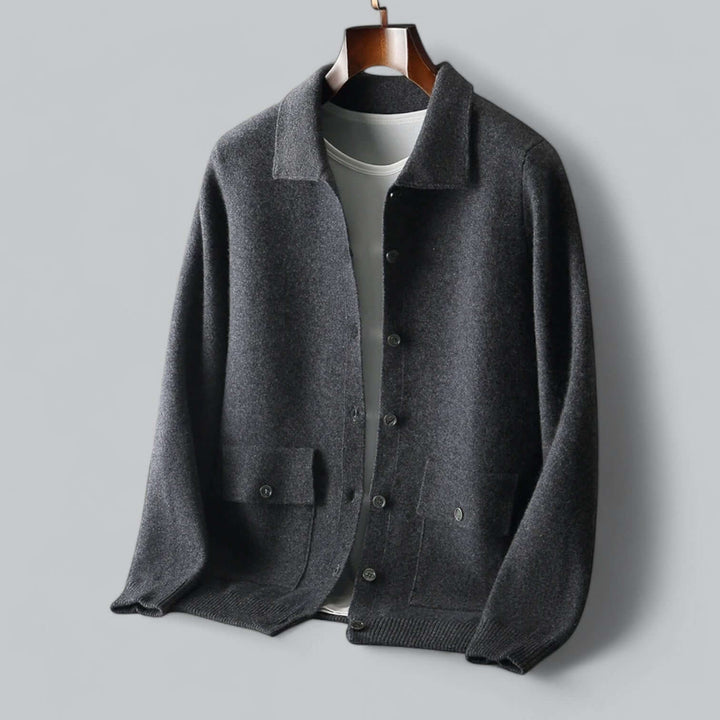 Stilla | Herre Cashmere-blanding Cardigan Jakke