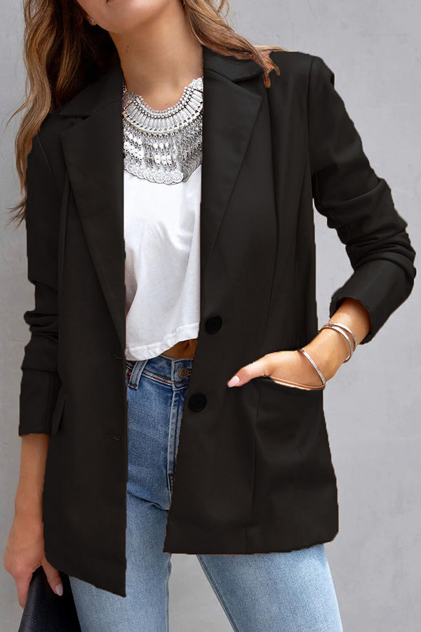 Stilla | Mode Affairs Lommer Faux Læder Blazer