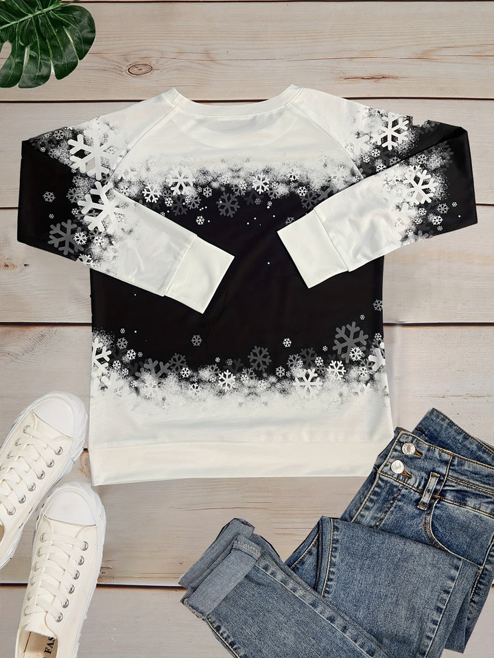 Stilla | Trykt Pullover Snowcat