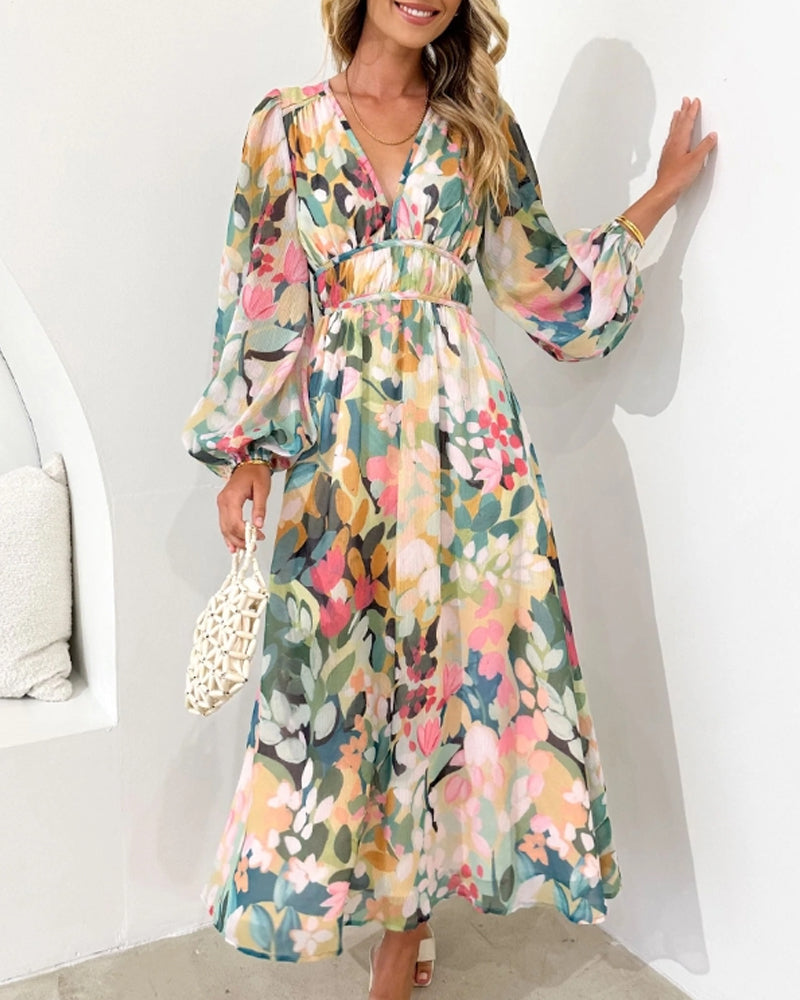Stilla | Boho Blomster Max Kjole