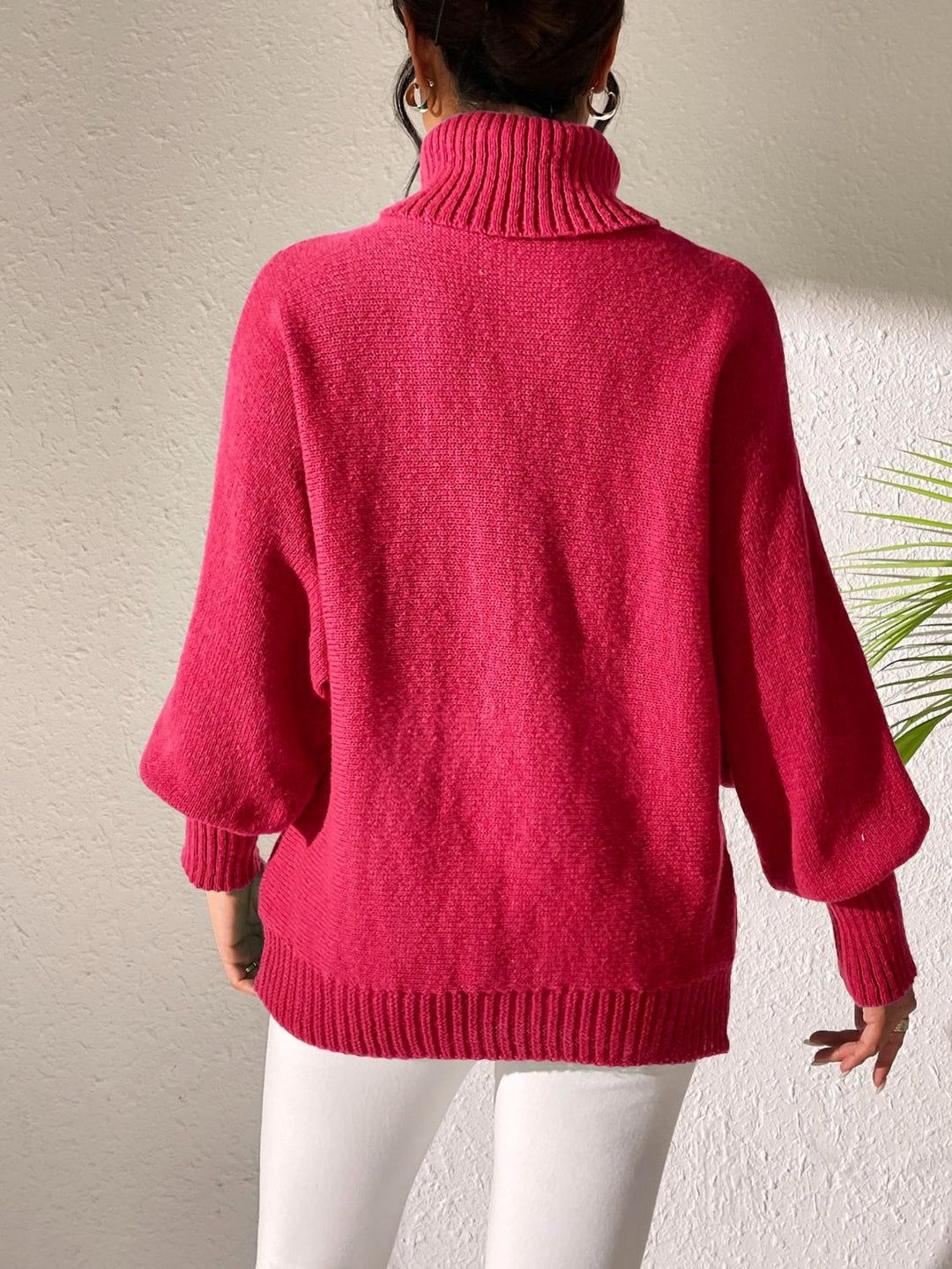 Stilla | Hjerte Rullekravebluse Med Lange Ærmer