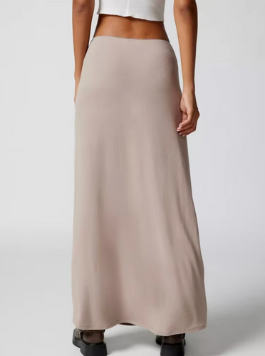 Stilla | Elegant Lang Bomuldsnederdel