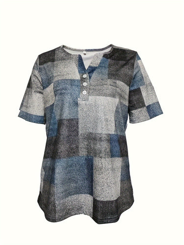 Stilla | Afslappet T-Shirt Med Knapklap