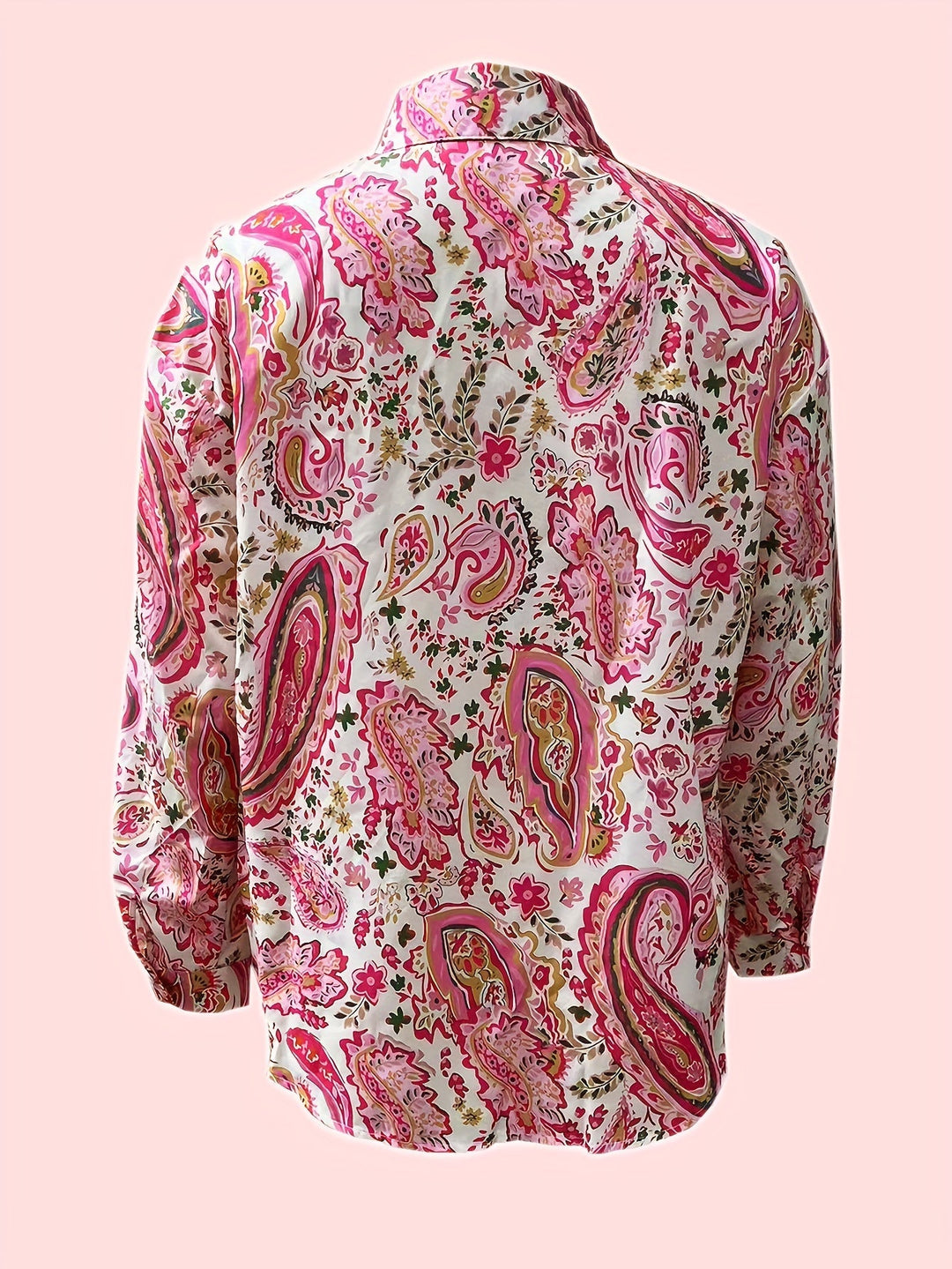 Stilla | Damebluse Med Polo Krave, Lange Ærmer, Sommer Afslappet