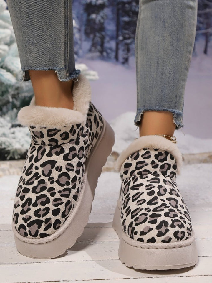 Stilla | Thermo Leopard Wedges Med Rund Spids