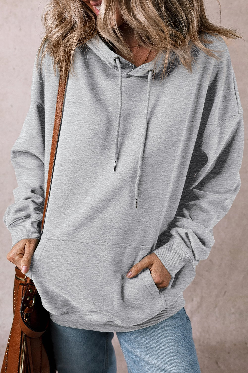 Stilla | Sweatshirt Med Lange Ærmer, Snøre og Lommer