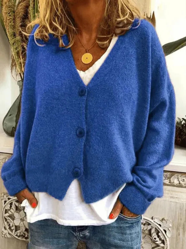 Stilla | Løs Kvinder Strikjakke Pullover
