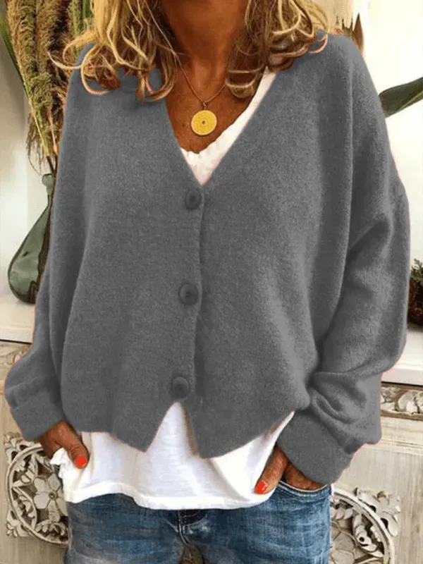 Stilla | Løs Kvinder Strikjakke Pullover