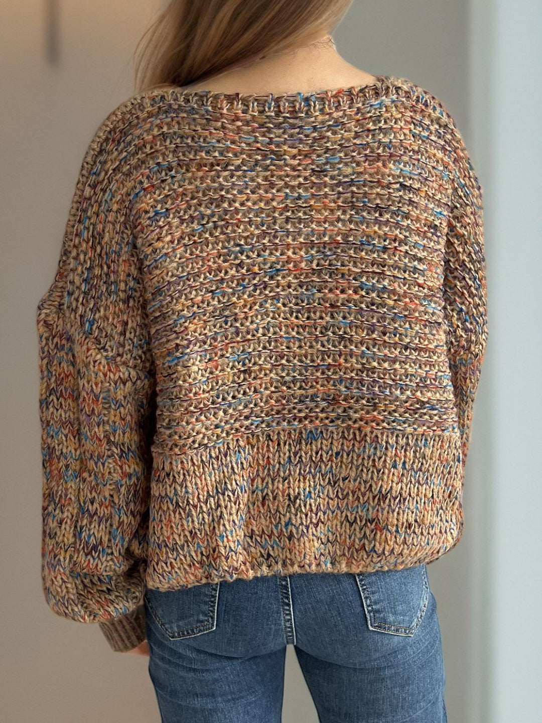 Stilla | Pullover med lange ærmer og dybe skuldre