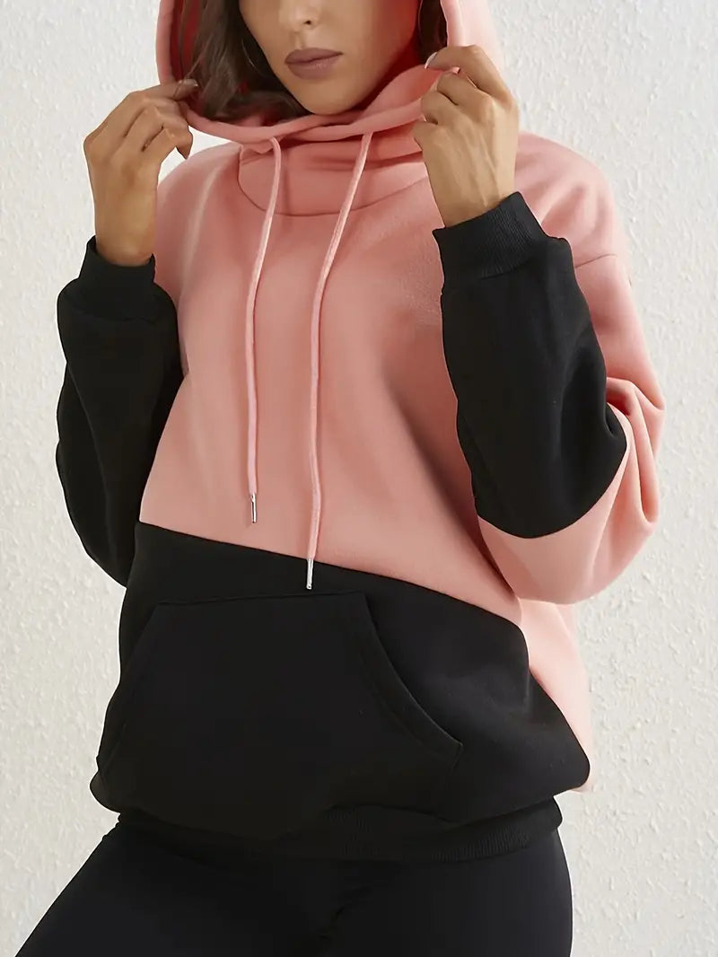 Stilla | Farveblok Hoodie Til Damer